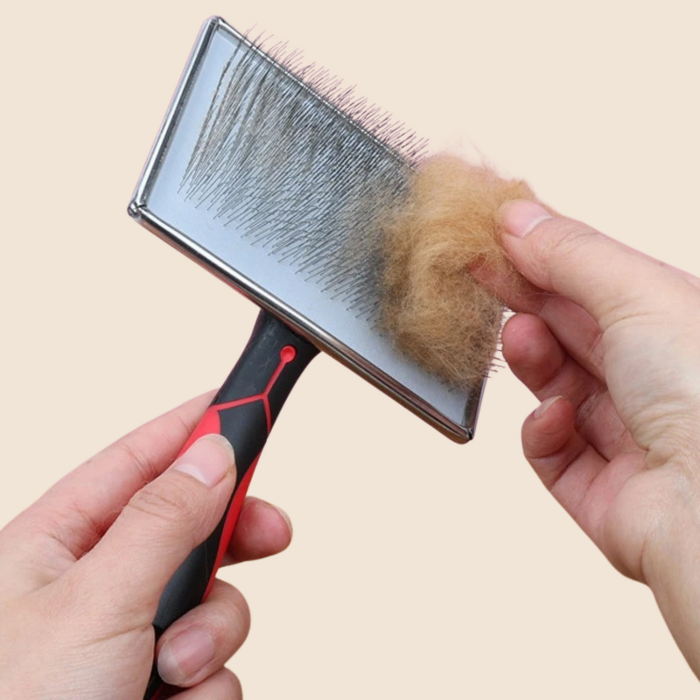 FluffMaster Pro™ Pet Grooming Brush – Tangle-Free & Shedding Control! 🐾✨