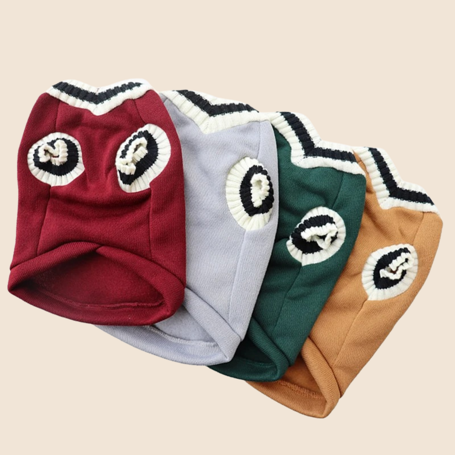 PreppyPaws™ V-Neck Sweater – Chic & Cozy for Stylish Pets! 🎓🐾