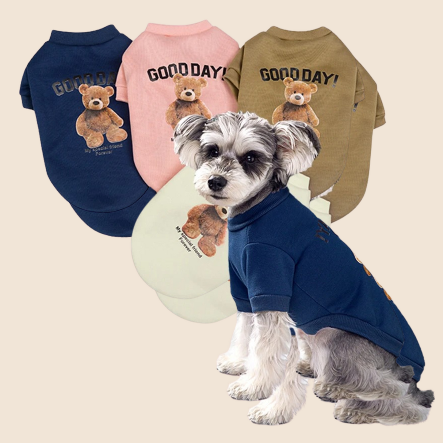 BearPaws™ Adorable Pet Sweater – Cozy, Cute & Cuddly! 🐻🐾