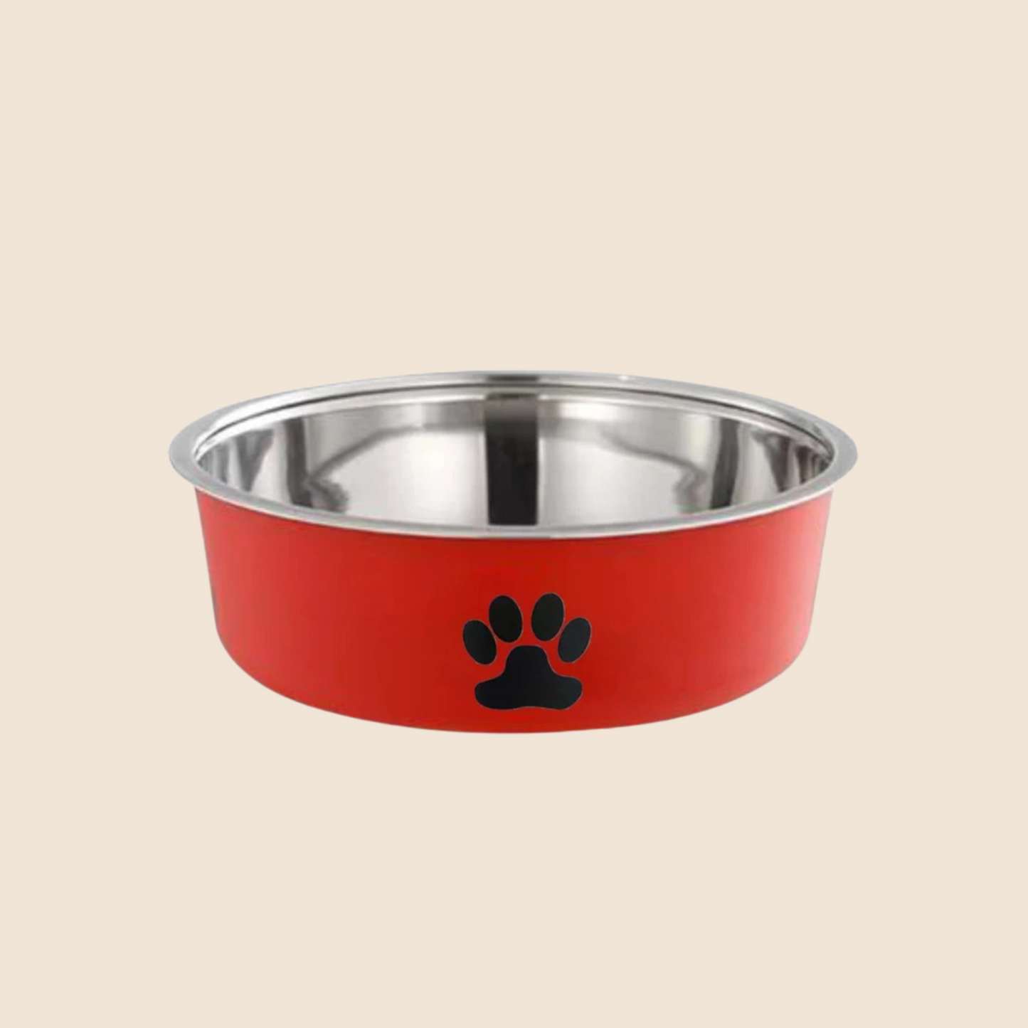 No-SpillPaw™ Stainless Steel Pet Bowl – Non-Slip Food & Water Dish