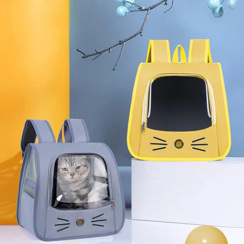PawPal™ Portable Cat & Small Dog Travel Backpack – Breathable & Transparent