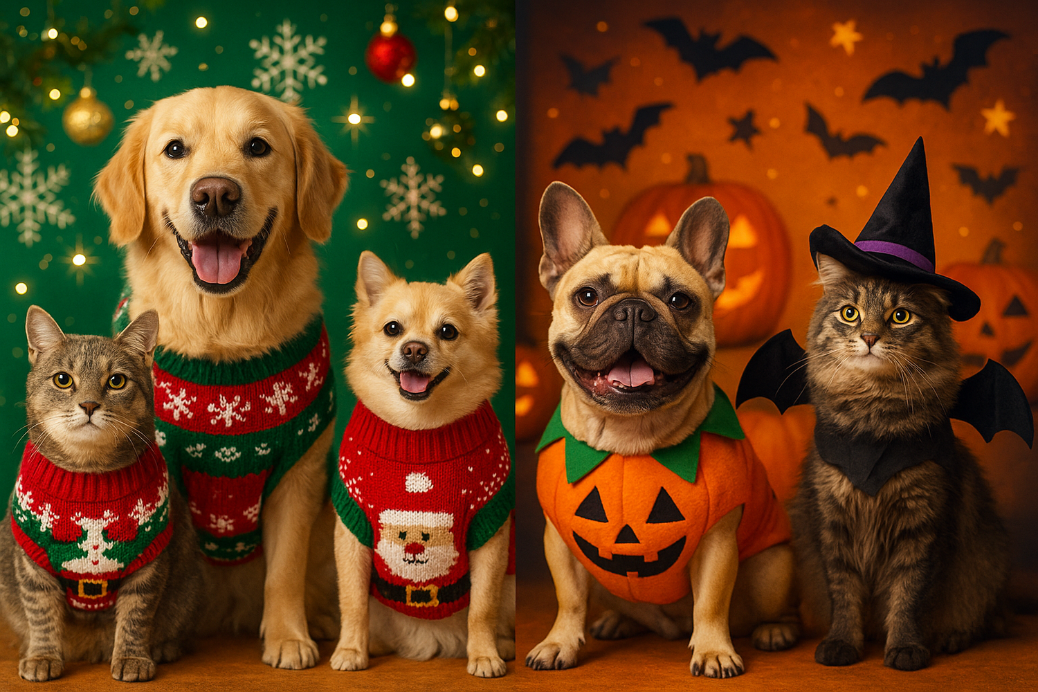 Christmas & Halloween Pet Collection 🎄🎃🐾