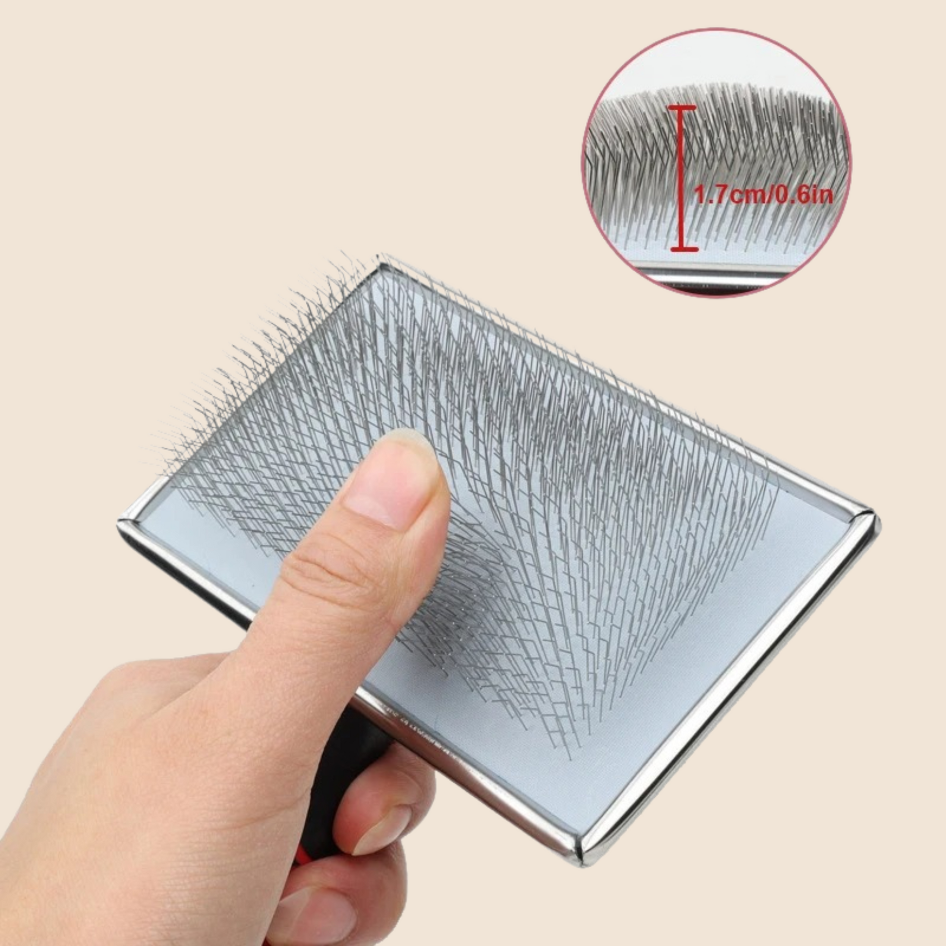 FluffMaster Pro™ Pet Grooming Brush – Tangle-Free & Shedding Control! 🐾✨