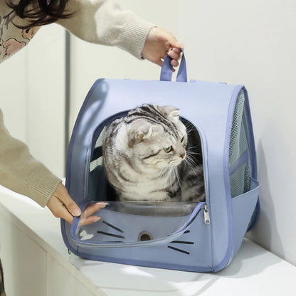 PawPal™ Portable Cat & Small Dog Travel Backpack – Breathable & Transparent