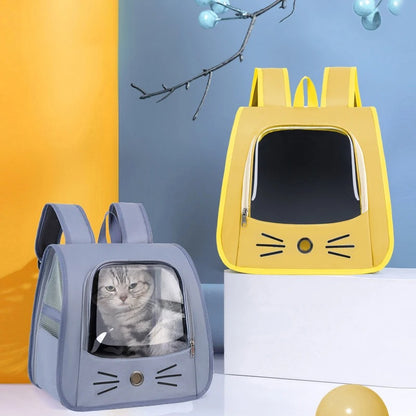 PawPal™ Portable Cat & Small Dog Travel Backpack – Breathable & Transparent
